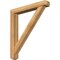 Ekena Millwork Traditional Craftsman Rough Sawn Bracket w/ Offset Brace, Western Red Cedar, 6"W x 40"D x 44"H BKT0604X40X44TRA04RWR - alternate 1